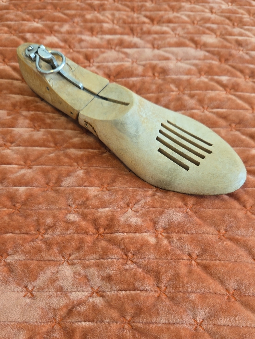 Vintage O.A. Miller Wood Shoe Tree French Shriner Urner Size7 Left Ft Functional